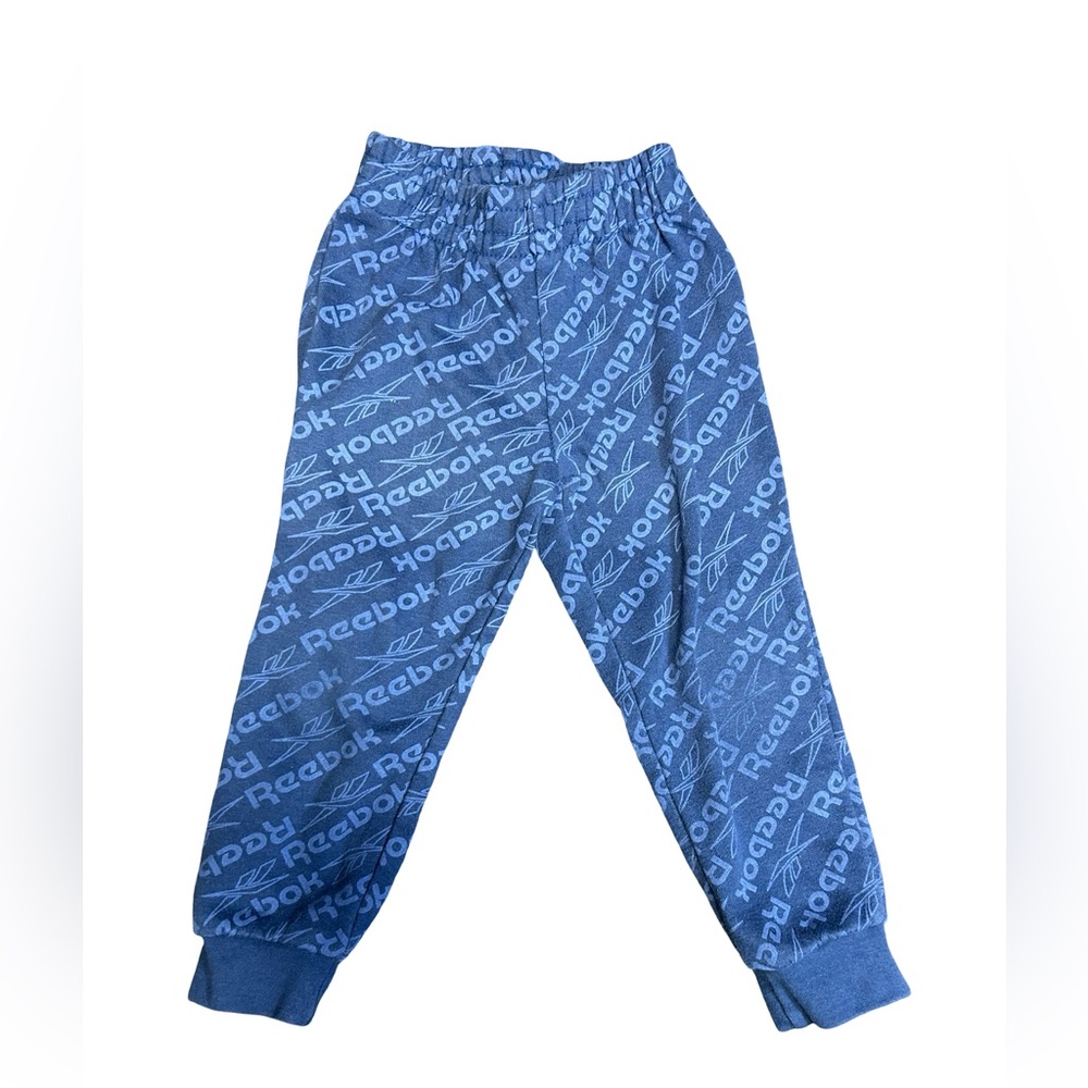 Reebok Blue Logo-Print Kids Joggers